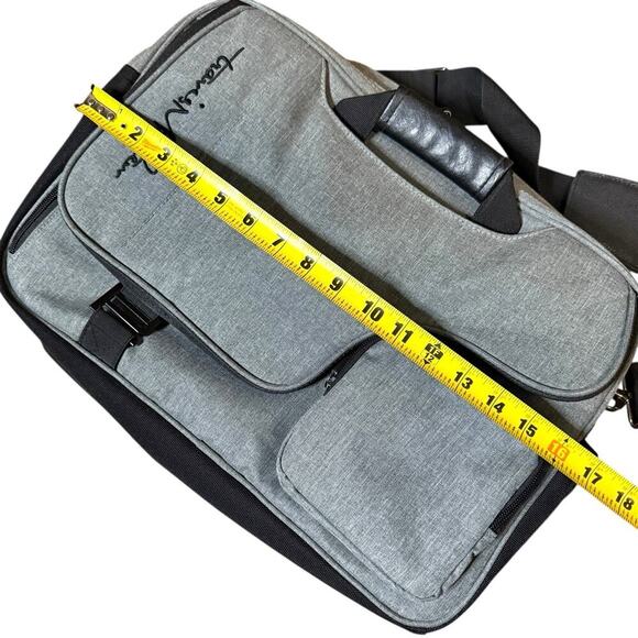 Travis Mathew Tag Messenger Bag Laptop Notebook Tote Briefcase Sleeve Gray - Picture 2 of 16